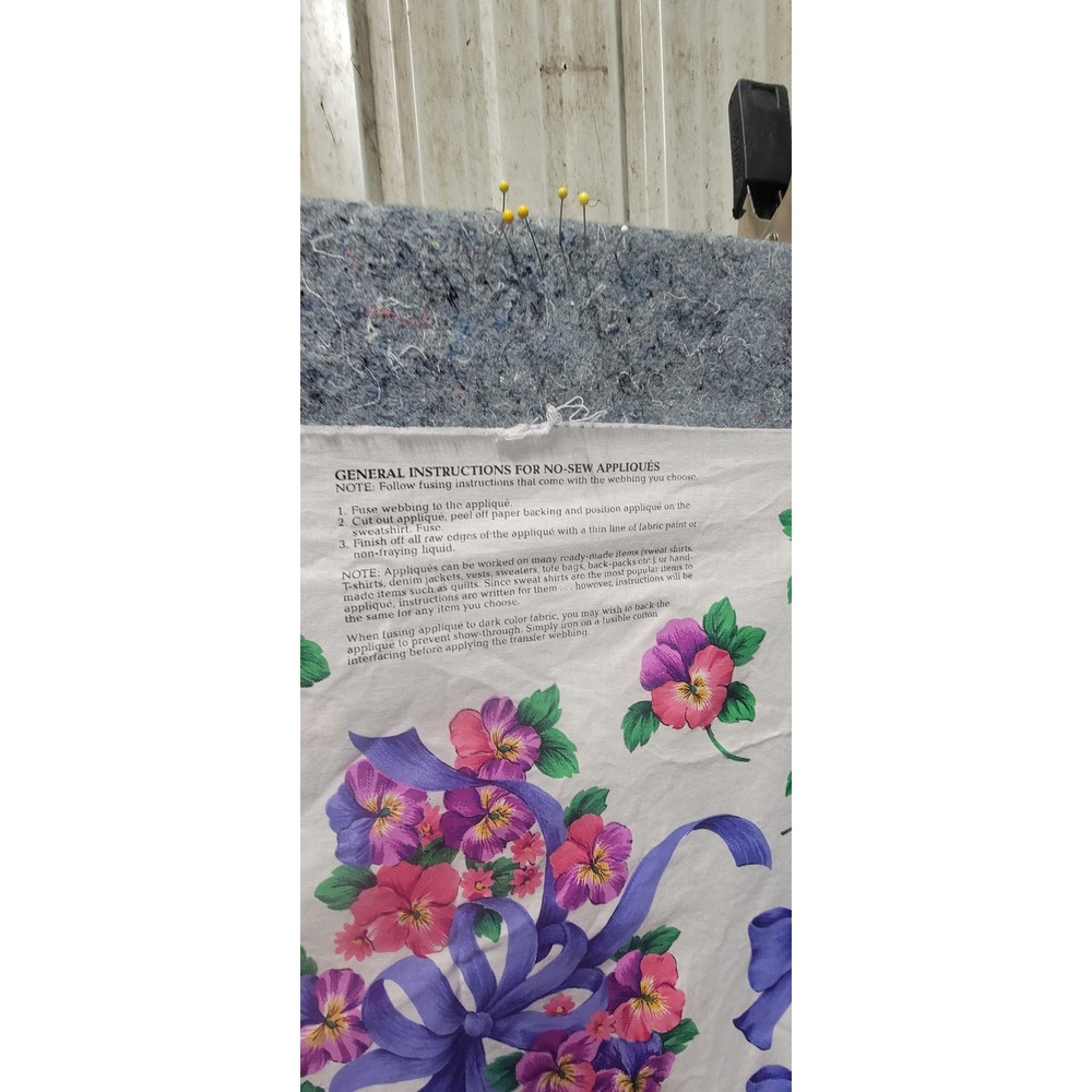 Sewing Pansies Bows & Applique 2 Panels Bundle - Picture 4 of 14
